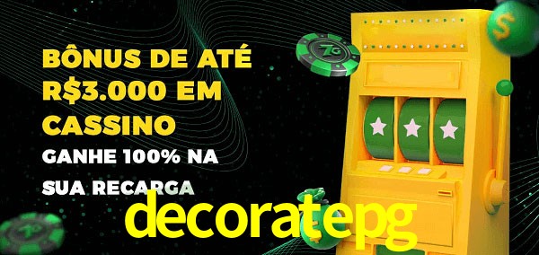 decoratepg melhor bônus de depósito